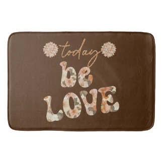 Inspirerend retro geïnspireerde liefde bevestiging badmat