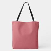 Inspirerend Retro Rode Bloemen Tote Bag (Achterkant)