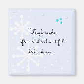 Inspirerend robuuste levensstandaard magneet (Voorkant)