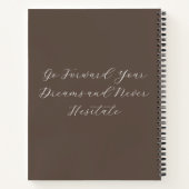 Inspirerend Rocky Waterverf Mountains Name Notitieboek (Achterkant)