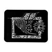 Inspirerend rode vlaggen geïllustreerd citaat magneet (Horizontaal)