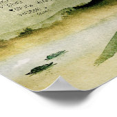 Inspirerend roemijfer over het landschap van de Wa Poster (Hoek)