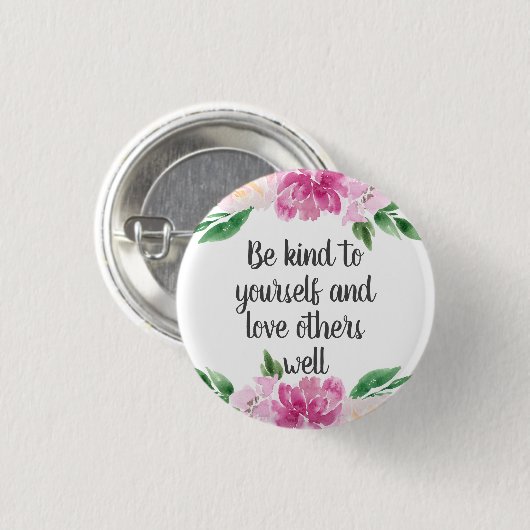 Inspirerend Ronde Button 3,2 Cm (Voorkant /achterkant)