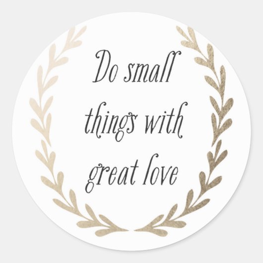 Inspirerend Ronde Sticker (Voorkant)