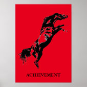 Inspirerend Rood-zwarte-paarse Pop Poster (Voorkant)