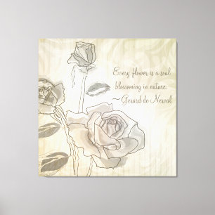 Inspirerend Roos gewikkeld Canvas Afdruk