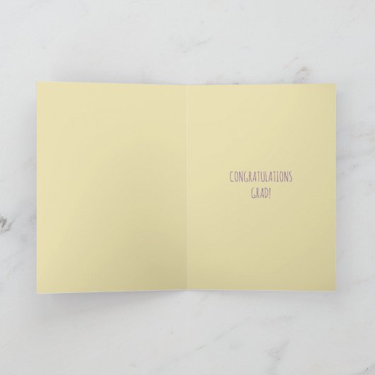 Inspirerend roze Afstuderen citeert inspirativitei Kaart (Binnen)