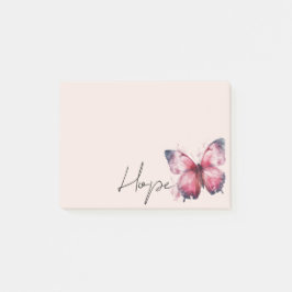 Inspirerend Roze Blush Hope Butterfly Post-it® Notes