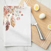 Inspirerend Roze Droomvanger Boho Floral Theedoek (Quarter Fold)