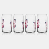 Inspirerend Roze Hoop Vlinder Blikvorm Glas (Rechts)