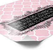 Inspirerend Roze Quatrefoil Foto afdrukken (Hoek)