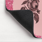 Inspirerend roze schatkistprijsopgave muismat (Hoek)