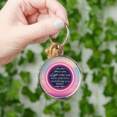 Inspirerend roze wolk sleutelhanger (Hand)