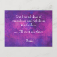Inspirerend Rumi Quote over Paars Abstract