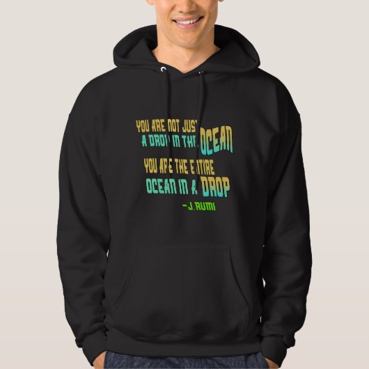 Inspirerend Rumi Quote T-shirt (Voorkant)