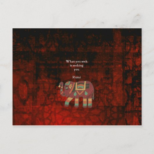 Inspirerend Rumi Wat u zoekt Citaat Briefkaart (Voorkant)