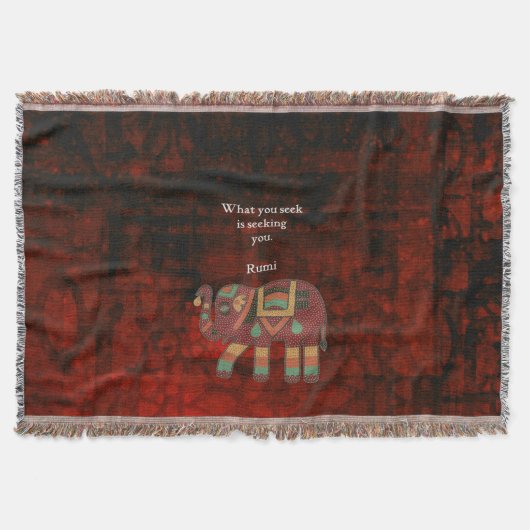 Inspirerend Rumi Wat u zoekt Citaat Deken (Voorkant)