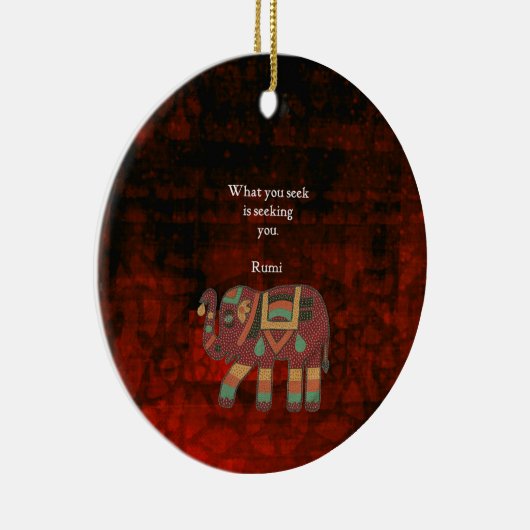 Inspirerend Rumi Wat u zoekt Citaat Keramisch Ornament (Rechts)