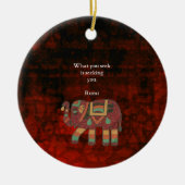 Inspirerend Rumi Wat u zoekt Citaat Keramisch Ornament (Voorkant)