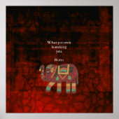 Inspirerend Rumi Wat u zoekt Citaat Poster (Voorkant)