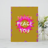 Inspirerend rust zijn met u Vector Design Art Briefhoofd (Staand voorkant)