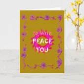 Inspirerend rust zijn met u Vector Design Art Kaart (Gele Bloem)