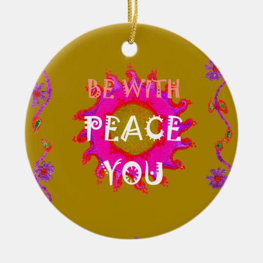 Inspirerend rust zijn met u Vector Design Art Ornament (Voorkant)