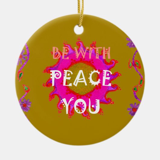 Inspirerend rust zijn met u Vector Design Art Ornament (Voorkant)