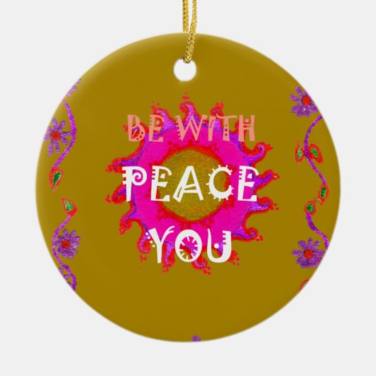 Inspirerend rust zijn met u Vector Design Art Ornament (Voorkant)