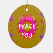 Inspirerend rust zijn met u Vector Design Art Ornament (Links)
