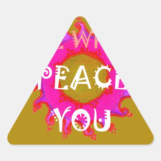 Inspirerend rust zijn met u Vector Design Art Sticker (Voorkant)