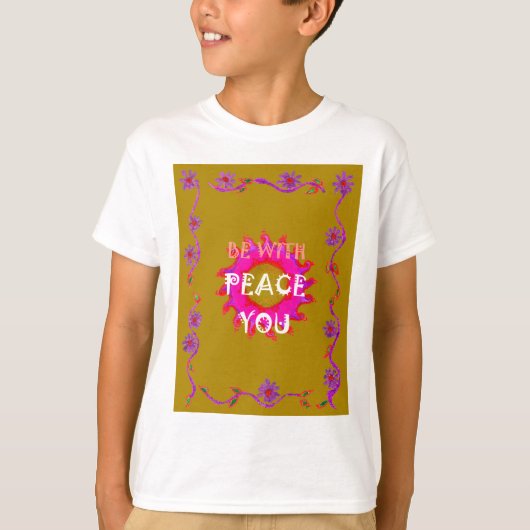 Inspirerend rust zijn met u Vector Design Art T-shirt (Voorkant)