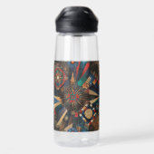 Inspirerend saffier "oude inheemse chronisch waterfles (Achterkant)