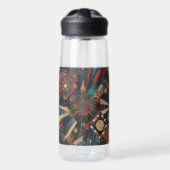 Inspirerend saffier "oude inheemse chronisch waterfles (Voorkant)