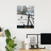 Inspirerend scheepsankerplaats poster (Thuiskantoor)