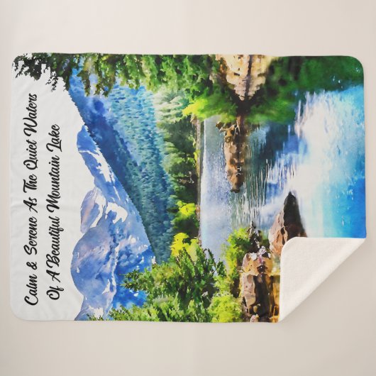 Inspirerend Schilderachtig Sherpa Deken (Voorkant (horizontaal))