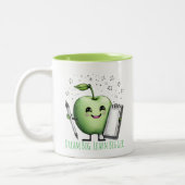 Inspirerend School Design voor kinderen Tweekleurige Koffiemok (Links)