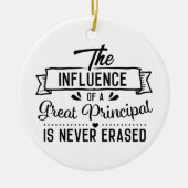 inspirerend schoolhoofdrol voegt sentiment toe keramisch ornament (Voorkant)