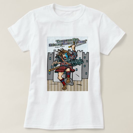 Inspirerend Schots niet elk Man leeft echt T-shirt (Design voorkant)