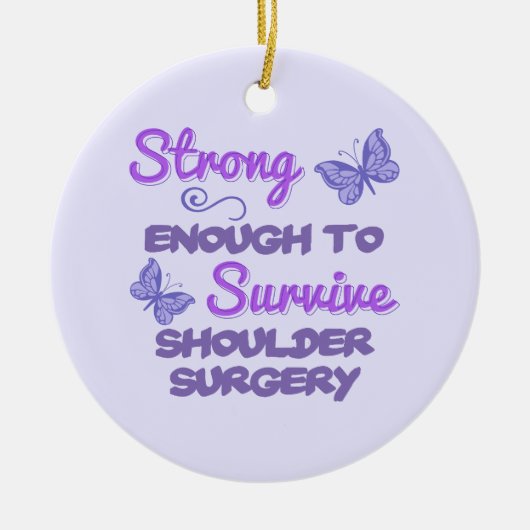 Inspirerend schouderchirurgie voor vrouwen keramisch ornament (Voorkant)