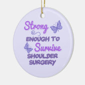 Inspirerend schouderchirurgie voor vrouwen keramisch ornament (Links)