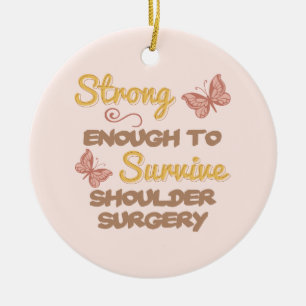 Inspirerend schouderchirurgie voor vrouwen keramisch ornament