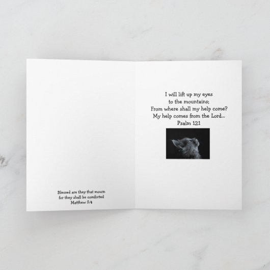 Inspirerend Schrift Bijbel Verse Aanmoediging Kaart (Binnen)