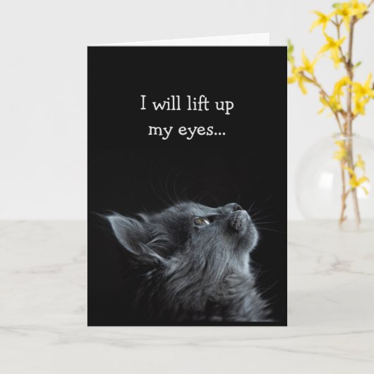 Inspirerend Schrift Bijbel Verse Aanmoediging Kaart (Gele Bloem)