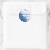 Inspirerend Schrift Engel In Wolken Psalm 34:7 Ronde Sticker (Tas)