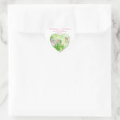 Inspirerend Schrift Hebreeën 13:5, kolibrie Hart Sticker (Tas)