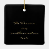 Inspirerend Schrift Johannes 3:16 Kerstgeschenk Keramisch Ornament (Achterkant)