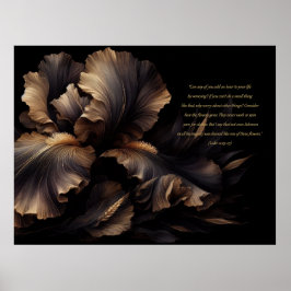 Inspirerend Schrift (Lukas 12:25-27) Poster