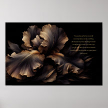 Inspirerend Schrift (Lukas 12:25-27) Poster