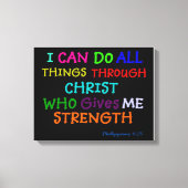 Inspirerend Schrift Verse Wrapped Canvas Print (Voorkant)
